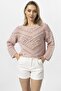 Women's Lace Detailed Openwork Knitwear Sweater 255205 - - 3