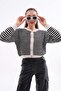 Women's Stripe Patterned Metal Buttoned Knitwear Knitted Cardigan 255210 - - 4