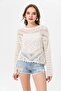 Women's Lace Detailed Openwork Knitwear Sweater 255205 -