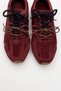 SERENA Burgundy Suede Genuine Leather Women's Sneakers - 2
