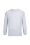 White Regular Fit Crew Neck Cotton Sweatshirt - 4