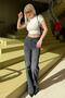 Smoked High Waist Lycra Stone Women's Jean Pants Mg2271 - 3