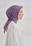 Cotton Monogram Chain Pattern Scarf - Lilac