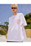 White Pink Car Front/Rear Printed Oversize T-Shirt -Mingalondon - 2