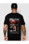 Black Red Car Front/Back Printed New Season Oversize T-Shirt -Mingalondon