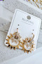 Xuping Vip Serial Sun Model Zircon Stone Gold Color Steel Hoop Earring (2.5 cm) - 2
