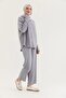 Shirt Trousers Wrinkled Fabric Suit Gray - 4