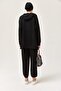 Snap Detail Hooded Double Suit Black - 3