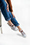 Women's Men's Casual Linen Gray Sneakers - 4
