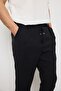 Premium Men's Boyfriend Mold Black Woven Pants with Elastic Waist Ls-23096 - 5