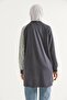 Sleeve and Skirt Shirt Garnished Tunic Gray - 5