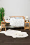 Baby 100% Cotton Happy Baby Duvet Cover Set - White - 4