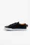 Women's Men's Casual Linen Black Sneakers - 3