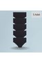 5 Pieces Black Women's Panties High Waist Cotton Hipster Lycra Bato Panties