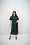 Women's Plus Size Short Sleeve Belted Dress 5297-25 - 3