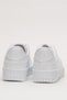 Unisex Lace-Up Sports Sneaker Shoes White - White - 4