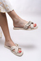 Yvtheris Women's Slippers 0012420 Beige Skin - 3
