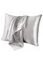 Gray Silk Pillowcase 100% 22 mm Mulberry Silk, Sleep Comfort for Skin and Hair (1 Piece, 50X70 cm)