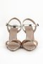 Women's Stone Detailed Colorful Cross Strap Thin Heel Evening Dress Shoes - 6