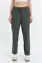 Women's Linen Summer Loose Cut Cut Pants Khaki - 4