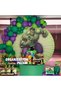 Balloon Set Dark Green-Light Green-Purple 100 Piece Balloon Chain Set