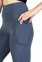 Spanish Style Gray Winter Thermal Leggings with Fleece Lining and Pockets, High Waist and Slimming Effect - 5