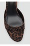 Animal Patterned Kitten Heeled Sandals - 6