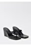 Leather Sandals with Wedge Heels