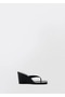 Leather Sandals with Wedge Heels - 3