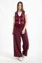 Hatunatila Women's Acrylic Drainage Vest Claret Red - 5157