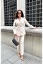 Women S Blazer Jacket & Pants Set - Reflect Your Style with Stylish Details - 5