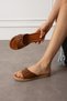 Summer Slippers - Single Buckle Single Band Detailed Summer Slippers - Daily Slippers