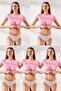 5 Pack Brazilian Panties 590 Powder