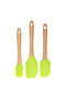 3 Pcs Silicone Tools with Wooden Handle, Baking Tool RF10274 - 4