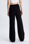 High Waist Twill Summer Loose Wide Leg Palazzo Trousers - 5