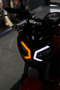 Single Orange Left Headlight Film Sticker Label for Tvs Raider Daytime Led - 2