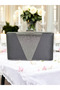 2026 Special Series Gray Satin Evening Dress Bag , Elegant Plated Women's Stylish Night Wedding Engagement Dress with Platinum Stones - 2