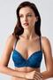 Push up Lace Detailed Bra C18365 Petrol