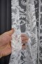 Classic Shawl Pattern Off White Color Pattern Design 1e3 Layer Pleated Tulle Curtain - 3