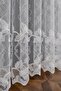 Leaf Pattern Design Embroidered Living Room 1x3 Pleated Tulle Curtain