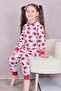 Girl's 100% Cotton Pajama Set 1810-Red - 5