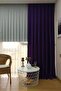 Background Fabric Curtain Purple Color Velvety Soft Soft Wing Side Curtain 1e 3 Draped Simple Stylish Design - 3