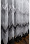 Harmony Gray Anthracite Black Smoked Tulle New Fashion Design 1e 3 Layers Pleated Tulle - 4