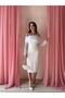 Delphia Midi Dress 2974 - White - 3