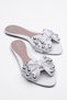 Sparkle Bow Buckle Pearl Stone Elegant Fashionable Sandals Slippers - 3