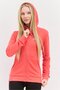 Women Regular Fit Long Sleeves Outdoor Sweatshirt, Coral