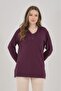 Women's V-Neck Lycra Daily Seasonal Mother Combed Cotton Blouse - 6