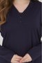 Women's V-Neck Lycra Daily Seasonal Mother Combed Cotton Blouse - 7