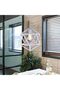 Industrial Diamond Shape Pendant Light 1-Bulb White Metal Hanging Pendant Lamp - 2