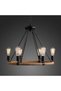 Loft Antique Round Hanging Lamp Retro Hemp Rope Pendent Beautiful Lamps 6 Heads Vintage Pendant Lamp - 2